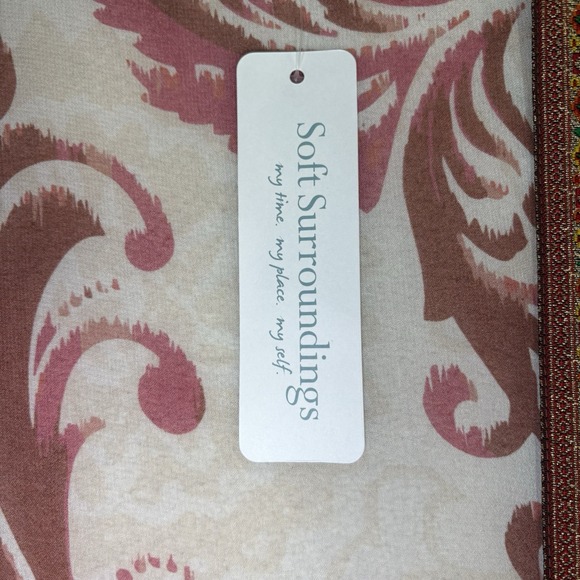 Soft Surroundings Boho White Pink Jakarta Kimono Decorative Trim Sheer Size S/M - Picture 4 of 9